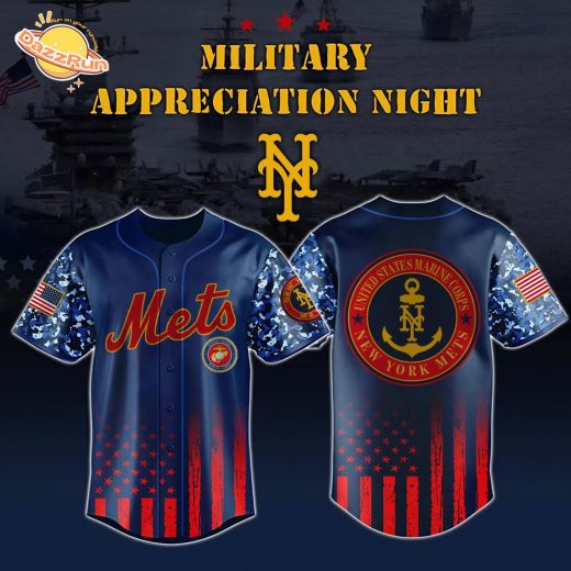 New York Mets x US Marine Corps Appreciation Night Special Edition-3D Baseball Jersey