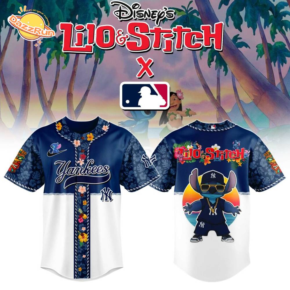New York Yankees MLB x Lilo & Stitch Jersey New York Yankees MLB x Lilo & Stitch Jersey