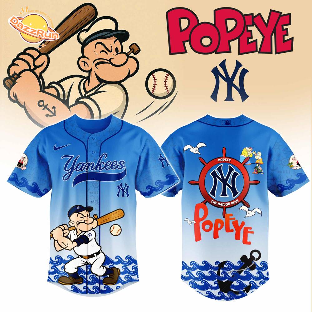 New York Yankees MLB x Popeye Jersey Editions Limited 2025 New York Yankees MLB x Popeye Jersey Editions Limited 2025