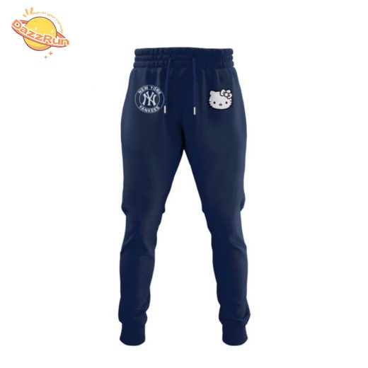 Dazzrun2FNew York Yankees with Theme Game Hello Kitty NIGHT Hoodie 3