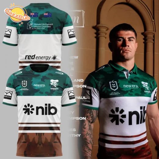 Newcastle Knights 2025 ANZAC day Tshirt