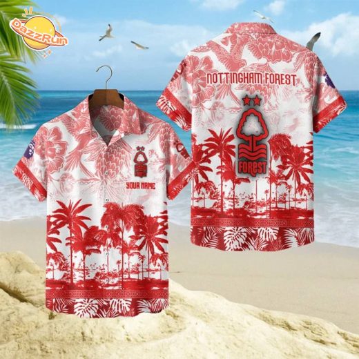Nottingham Forest Football Club Hawaiian Style Shirt