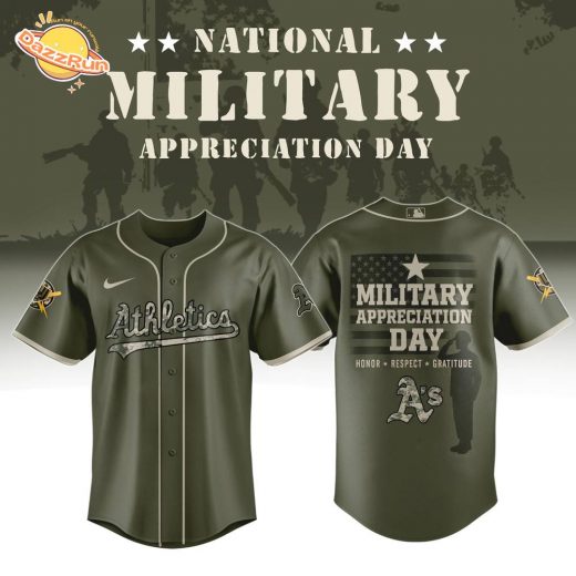 Oakland Athletics MLB x Military Appreciation Day Jersey Editions Limited 2025