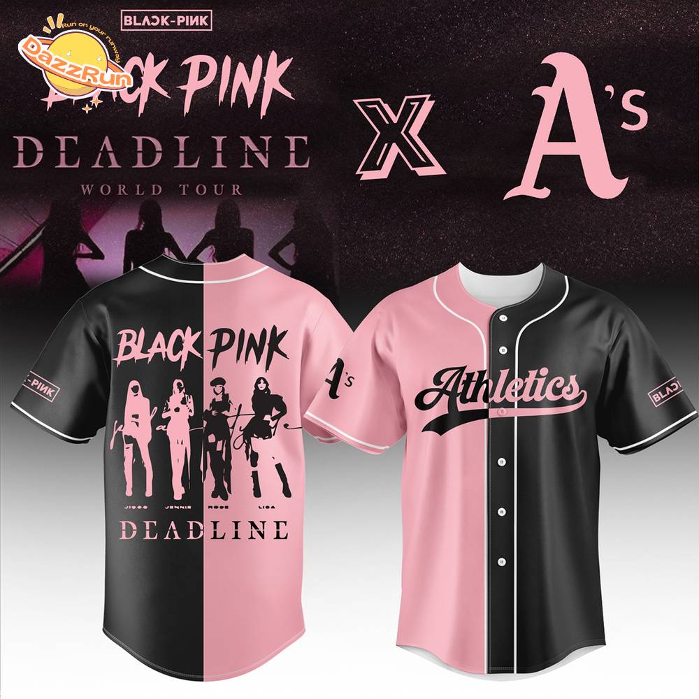 Oakland Athletics X Blackpink Baseball Jersey Oakland Athletics X Blackpink Baseball Jersey