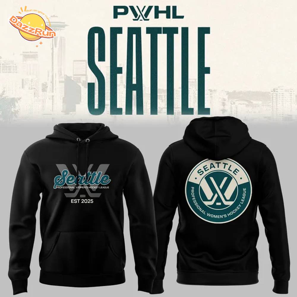 PWHL Seattle Limited Edition 2025 Black Hoodie PWHL Seattle Limited Edition 2025 Black Hoodie