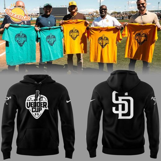 Padres Baseball Vadder Cup Black Hoodie