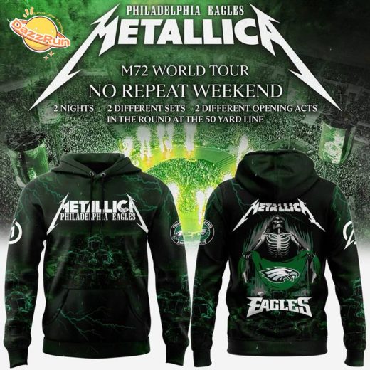 Philadelphia Eagles x Metallica M72 World Tour Hoodie 2025