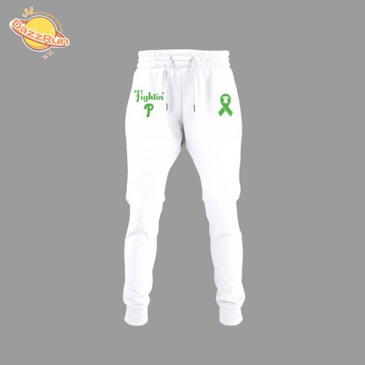 Dazzrun2FPhiladelphia Phillies Mental Health Awareness NIGHT White Hoodie 3