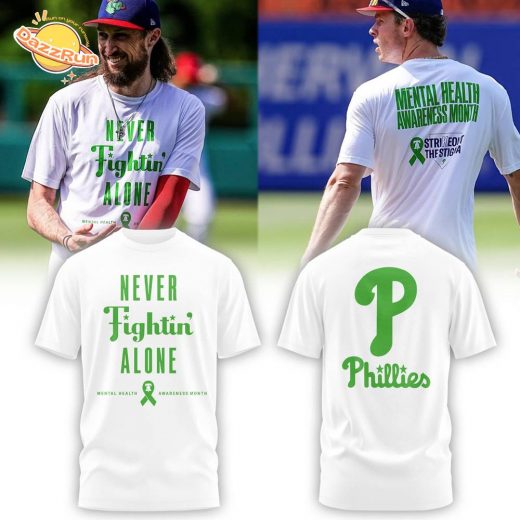 Philadelphia Phillies Mental Health Awareness NIGHT White Tshirt