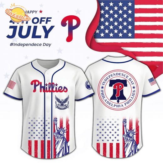 Philadelphia Phillies x Independence Day Jersey-3D Baseball Jersey
