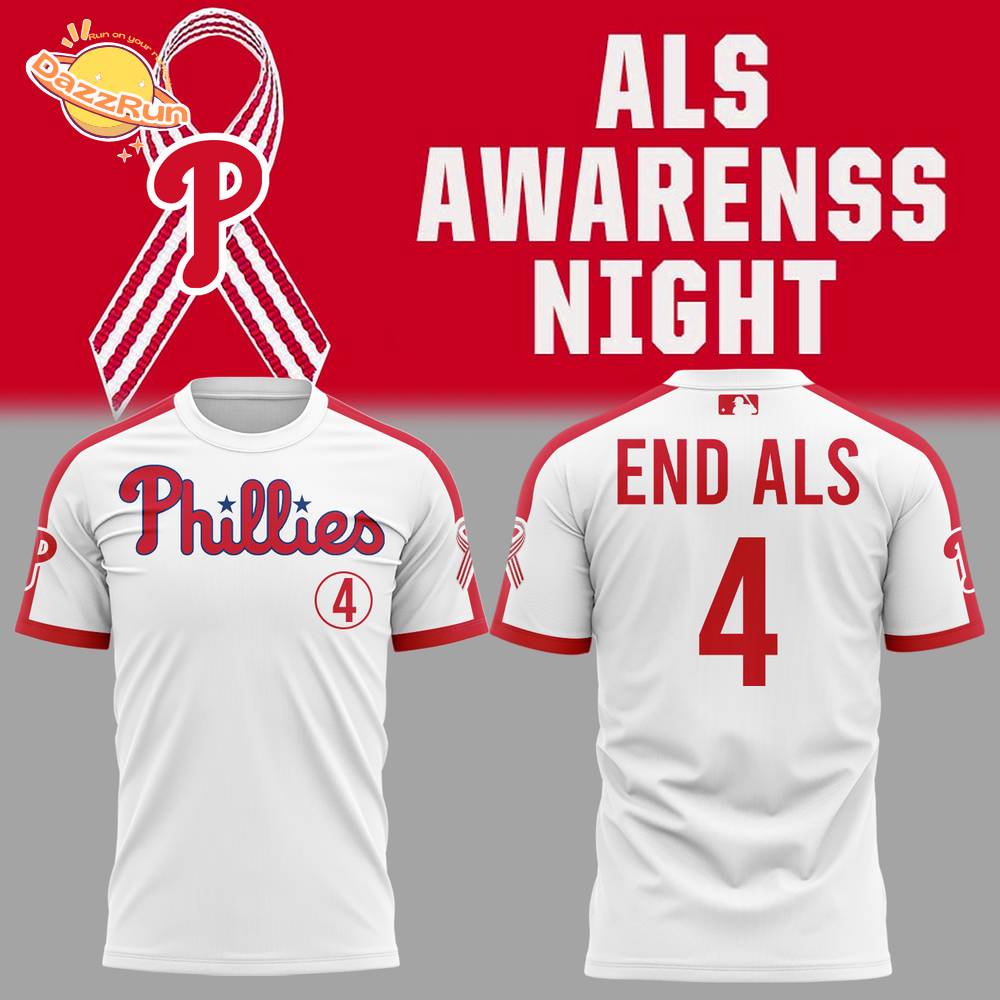 Phillies x ALS Awarenss Night 2025 Tshirt Phillies x ALS Awarenss Night 2025 Tshirt