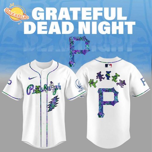 Pittsburgh Pirates Grateful Dead Night Jersey Flat Cap Set