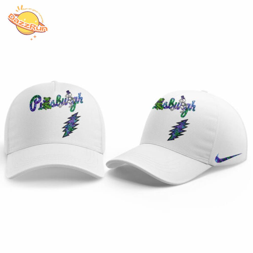 Pittsburgh Pirates Grateful Dead Night Jersey Flat Cap Set Pittsburgh Pirates Grateful Dead Night Jersey Flat Cap Set