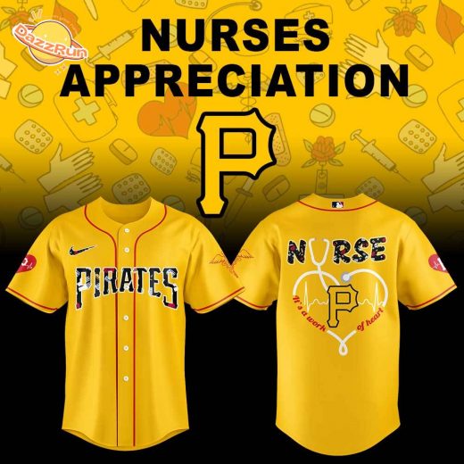 Pittsburgh Pirates Nurses Appreciation Night Yellow Jersey Flat Cap Set