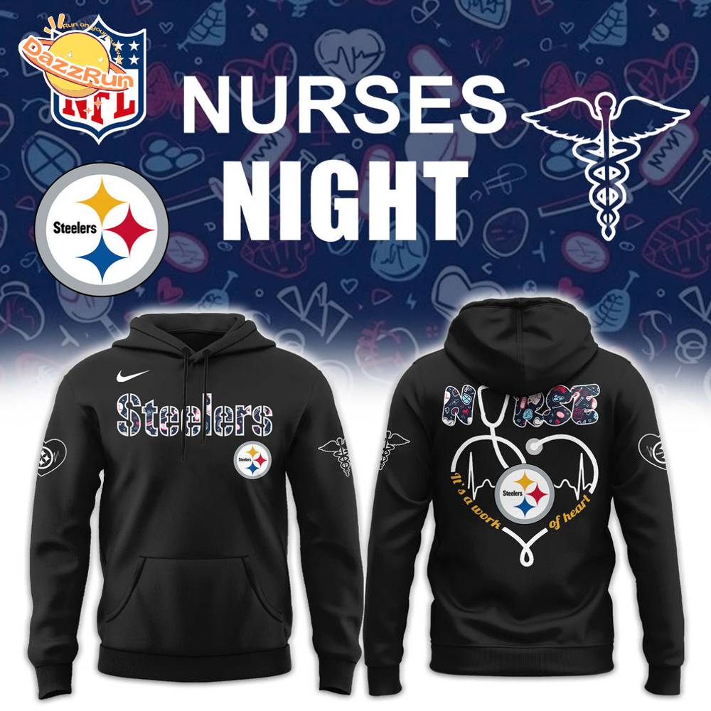 Pittsburgh Steelers Nurses Appreciation Black Hoodie Pittsburgh Steelers Nurses Appreciation Black Hoodie