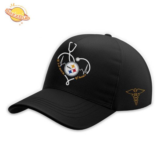 Pittsburgh Steelers Nurses Appreciation Black Tshirt