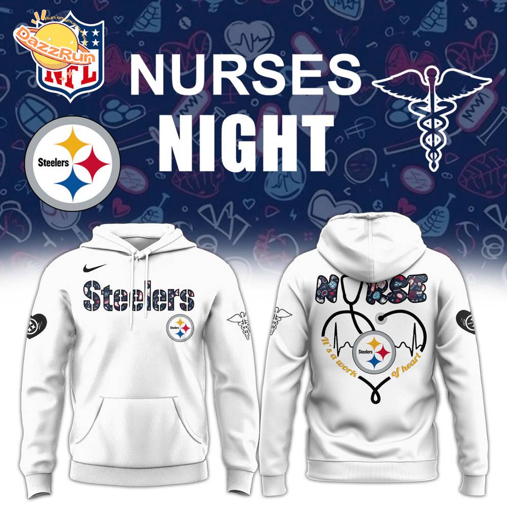 Pittsburgh Steelers Nurses Appreciation White Hoodie Pittsburgh Steelers Nurses Appreciation White Hoodie