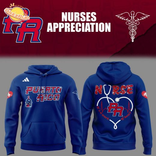 Puerto Rico Baseball Nurse Appreciation Hoodie