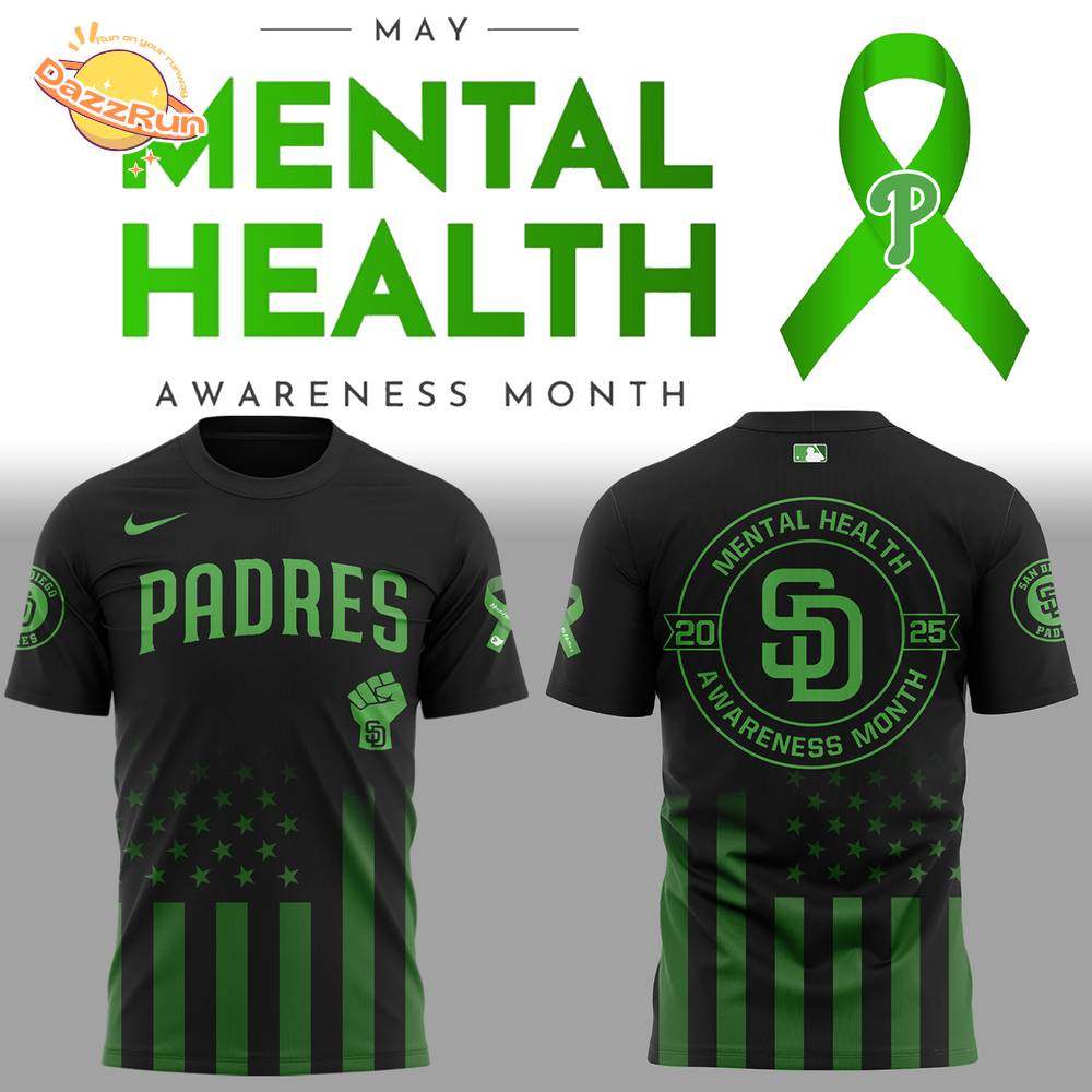 SD Padres x Mental Health Awareness Month 2025 Tshirt SD Padres x Mental Health Awareness Month 2025 Tshirt