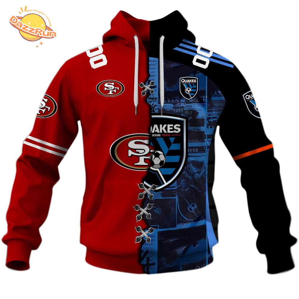 San Jose Earthquakes X San Francisco 49ers (MLS x NFL) Special Hoodie San Jose Earthquakes X San Francisco 49ers (MLS x NFL) Special Hoodie