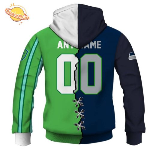 Seattle Sounders FC X Seattle Seahawks (MLS x NFL) Special Hoodie