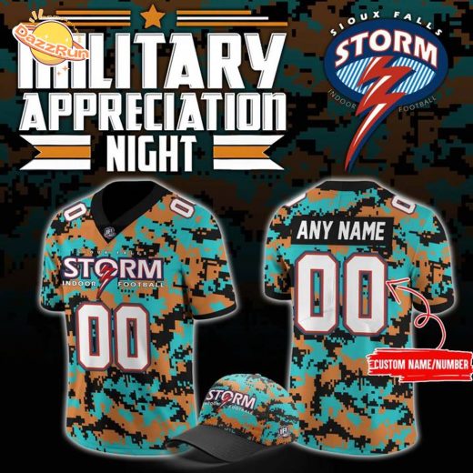 Sioux Falls Storm Military Nights Football Jersey 2025