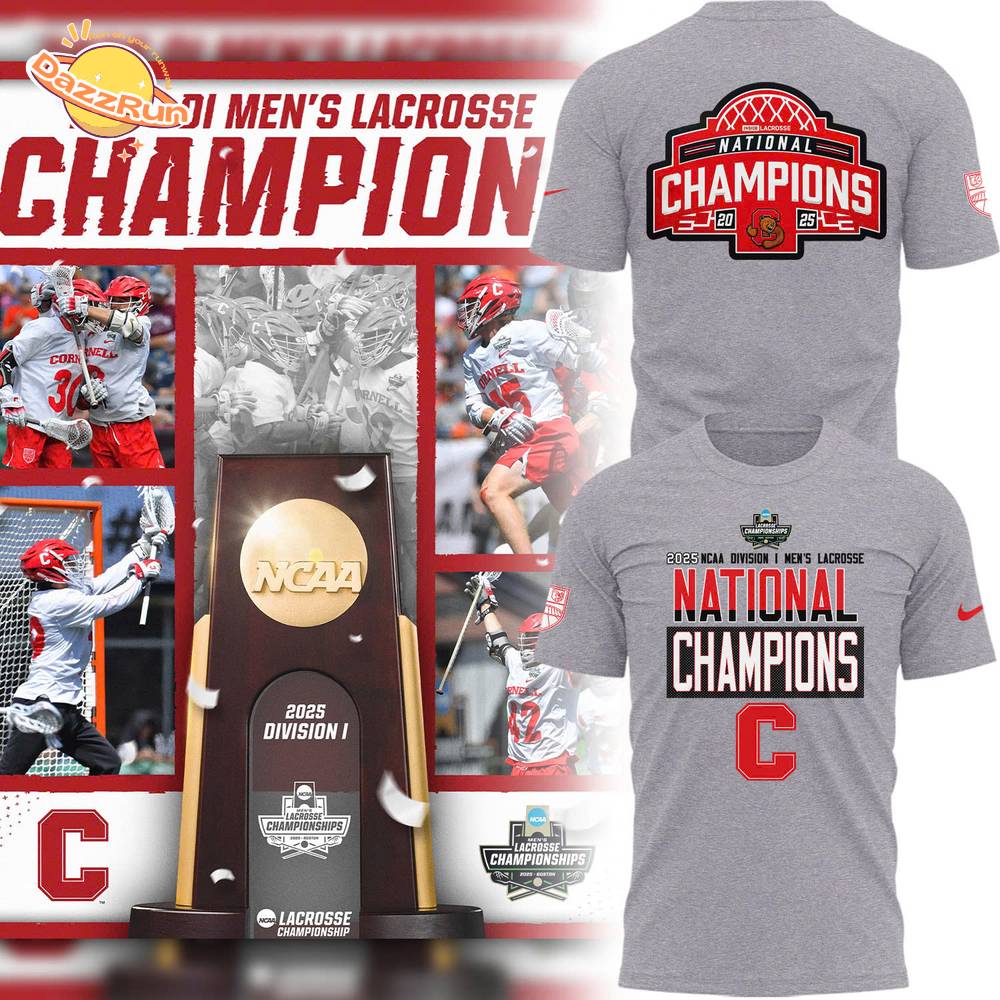 Special 2025 National Champions Division I Big Red Lacrosse Tshirt Special 2025 National Champions Division I Big Red Lacrosse Tshirt