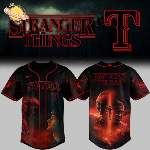 Special 2025 Stranger Things Texas Rangers Baseball Jersey