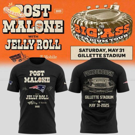Special Big Ass Stadium Tour x New England Patriots Tshirt 2025