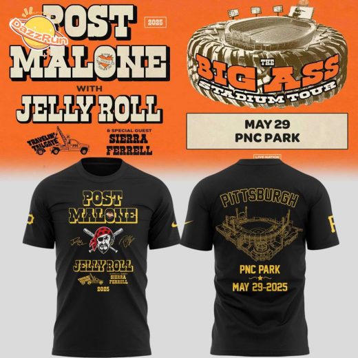 Special Big Ass Stadium Tour x Pittsburgh Pirates Tshirt 2025