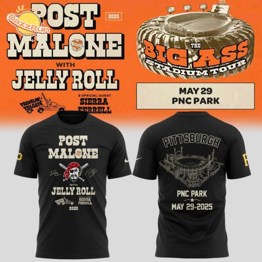 Special Big Ass Stadium Tour x Pittsburgh Pirates Tshirt 2025 2
