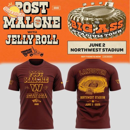Special Big Ass Stadium Tour x Washington Commanders Tshirt 2025