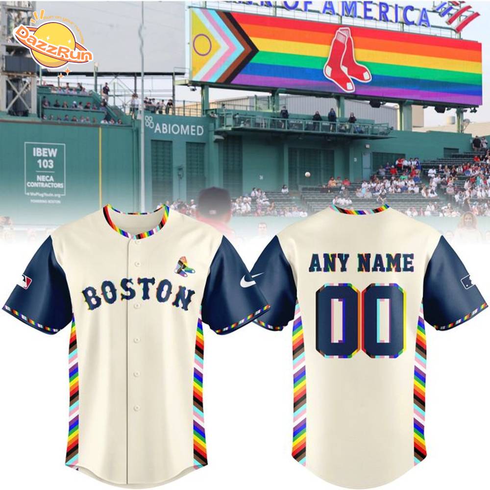 Special New Pride Red Sox Logo Jersey Custom Name Numbers Special New Pride Red Sox Logo Jersey Custom Name Numbers