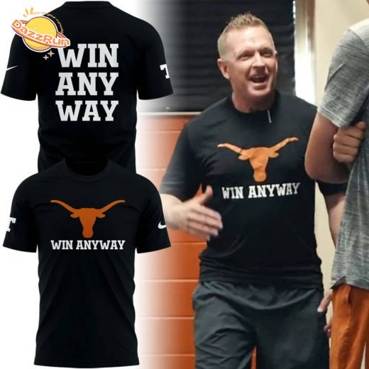 Texas Longhorns Win Any Way Texas Baseball Tshirt