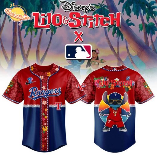 Texas Rangers MLB x Lilo & Stitch Jersey