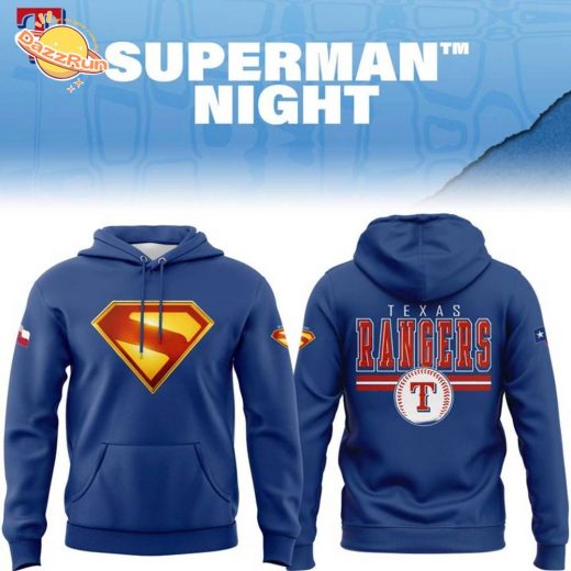 Texas Rangers Superman Night Hoodie – Limited Edition