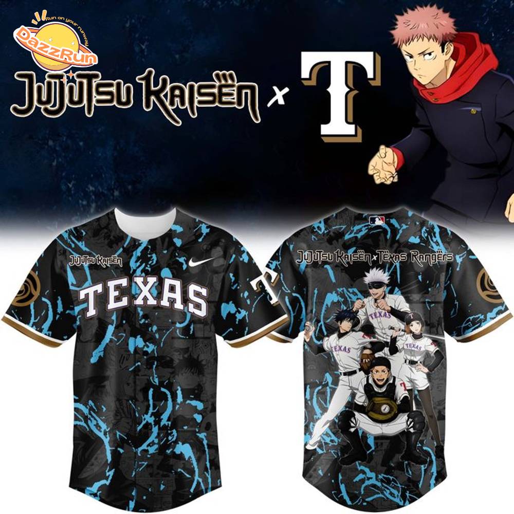 Texas Rangers x 2025 Jujutsu Kaisen Night Special Jersey Texas Rangers x 2025 Jujutsu Kaisen Night Special Jersey