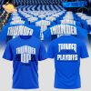 The 2025 Oklahoma City Thunder playoff Black Tshirt