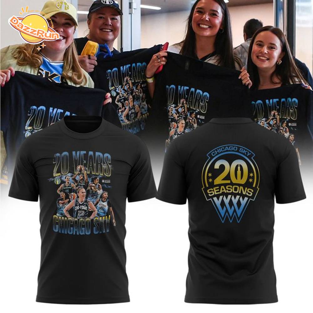 The Chicago Sky Special Edition 20 Years T-shirt The Chicago Sky Special Edition 20 Years T-shirt