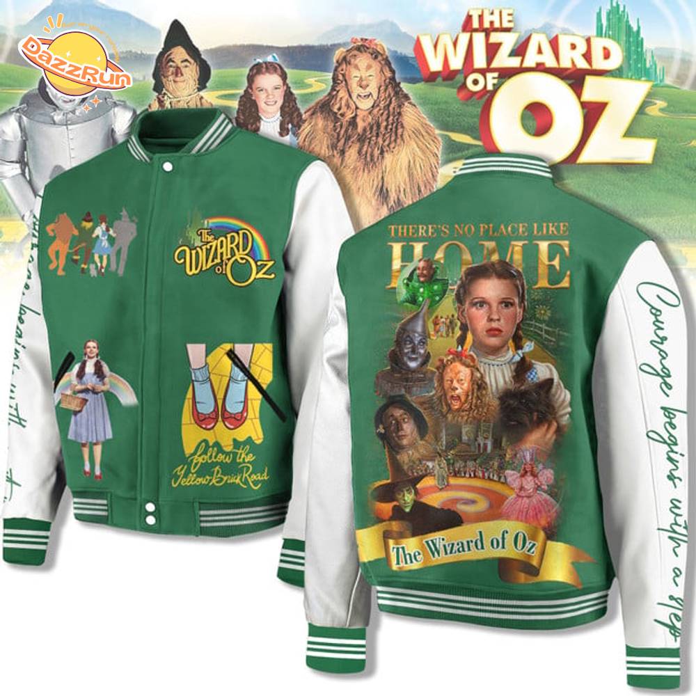 The Wizard of Oz Jacket – Dorothy, Ruby Slippers & Cast Tribute Bomber Coat The Wizard of Oz Jacket – Dorothy, Ruby Slippers & Cast Tribute Bomber Coat