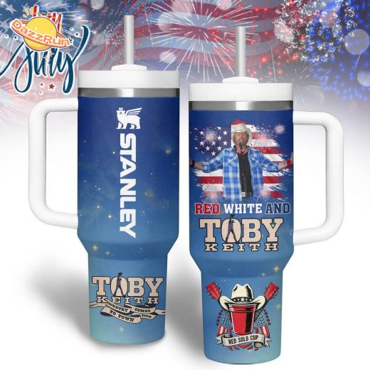 Toby Keith Happy Independence Day 2025 Stanley Tumbler
