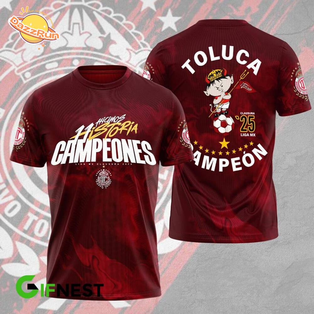 Toluca TFC 3D Tshirt Toluca TFC 3D Tshirt