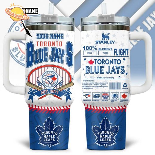 Toronto Blue Jays Custom Stanley Tumbler – Personalized MLB Fan Mug with Name