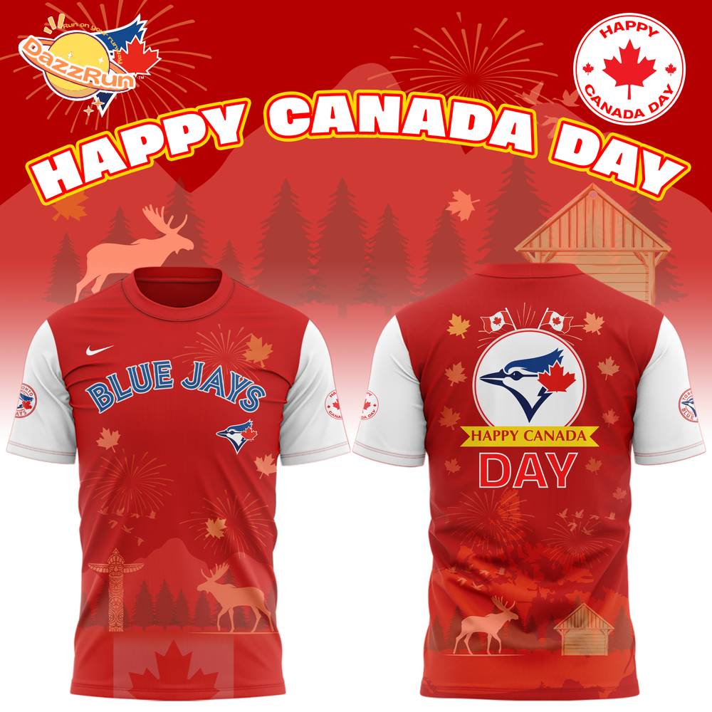 Toronto Blue Jays x Happy Canada Day 2025 Limited Edition Tshirt Toronto Blue Jays x Happy Canada Day 2025 Limited Edition Tshirt