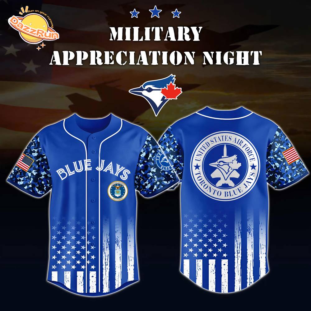Toronto Blue Jays x US Air Force Appreciation Night Special Edition-3D Baseball Jersey Toronto Blue Jays x US Air Force Appreciation Night Special Edition-3D Baseball Jersey