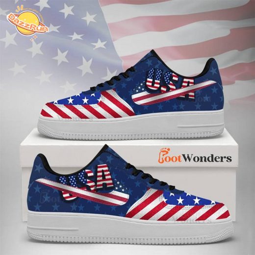 USA V7 – American Flag – Independence Day AF1 Shoes