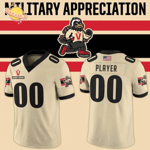 Vegas Knight Hawks 2025 Military Night Football Jersey