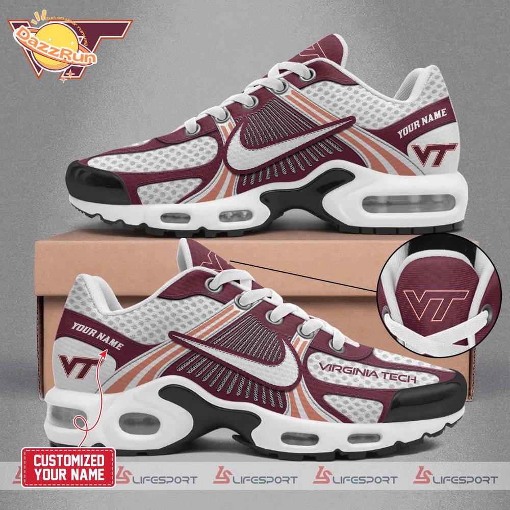 Virginia Tech 2025 TN Shoes Custom Name For Fan Virginia Tech 2025 TN Shoes Custom Name For Fan