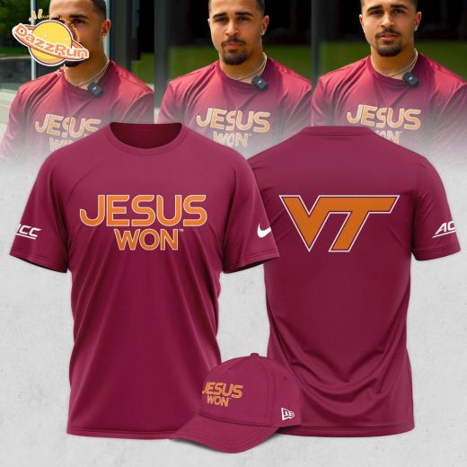Virginia Tech Hokies Jesus Won Red Shirt