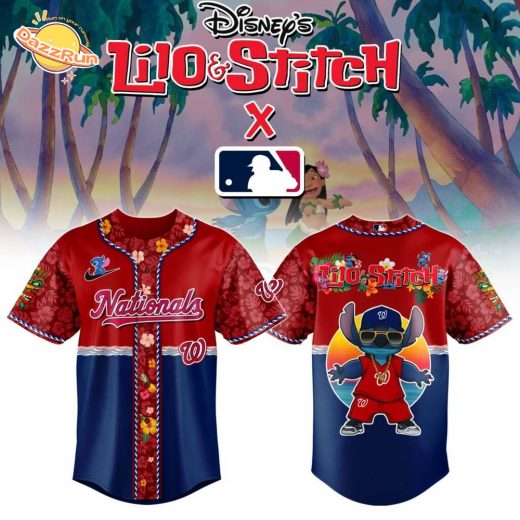 Washington Nationals MLB x Lilo & Stitch Jersey